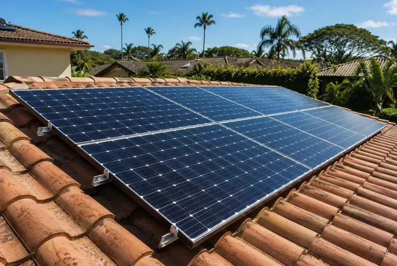 Installation de panneaux solaires à Watten
